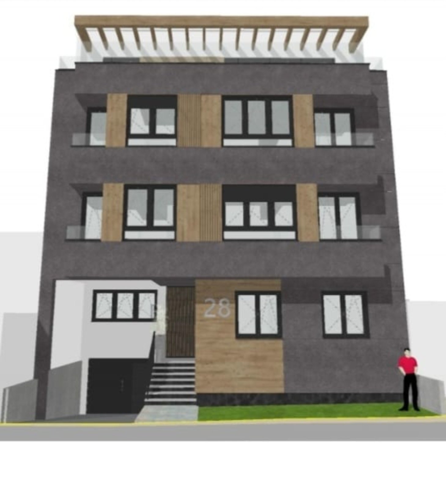 Denkova Bašta - pogled na zgradu