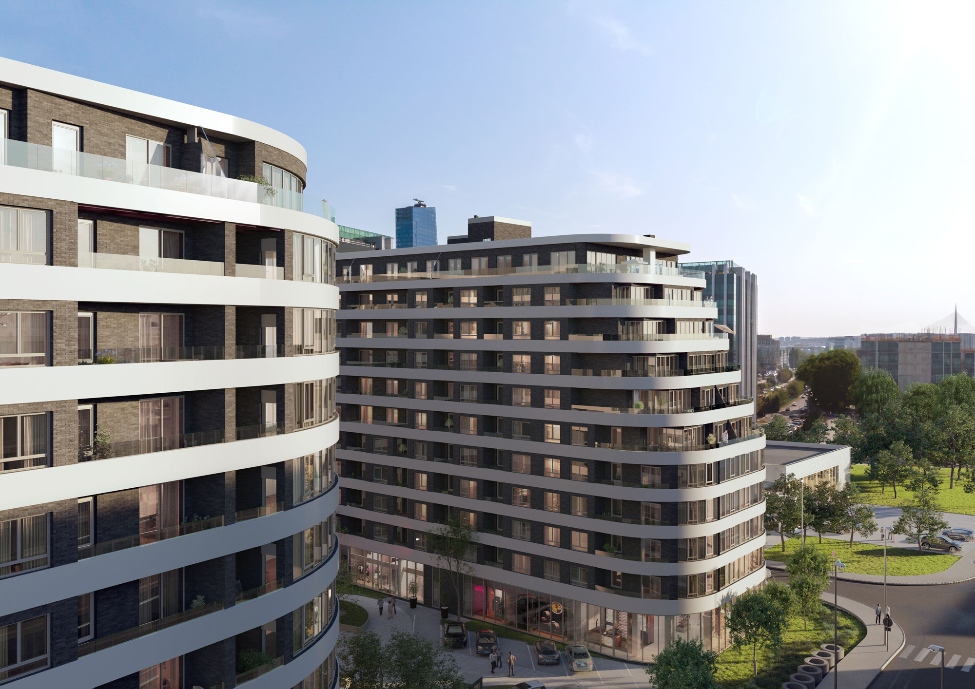 Pupinova Palata - noćni pogled